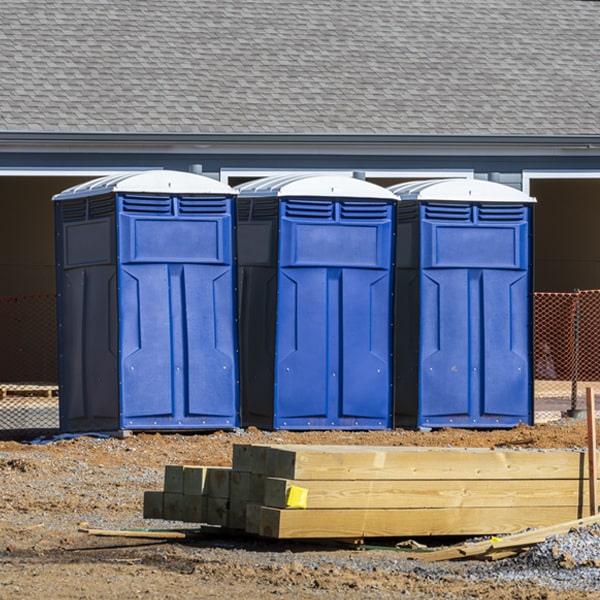 are there any restrictions on where i can place the porta potties during my rental period in Mesopotamia Ohio